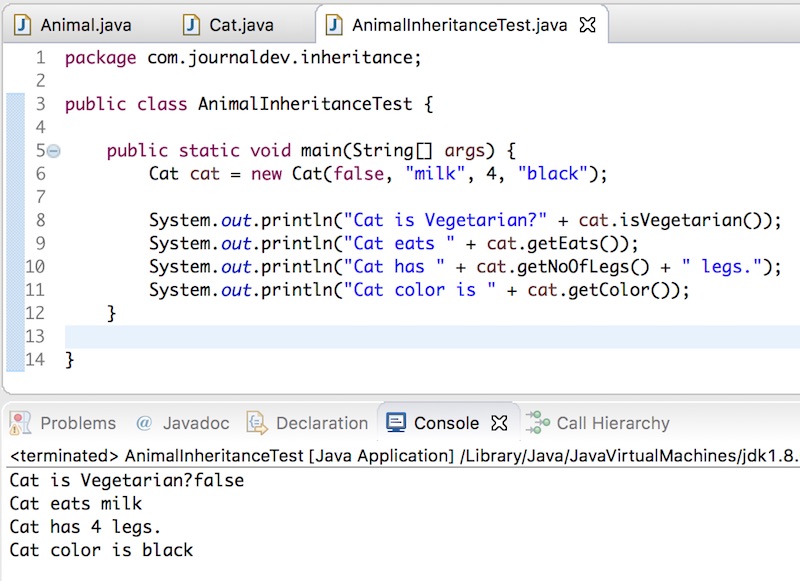 inheritance in java, java inheritance example