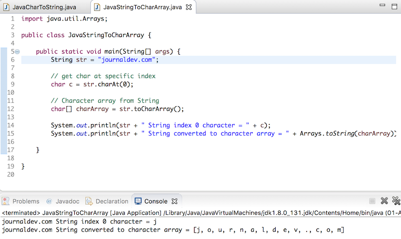 java string to char array, convert string to char array in java