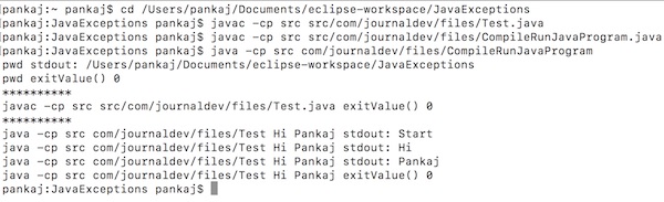 java program to compile and run java program cmd