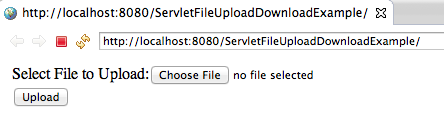 Servlet File Upload HTML JSP Form