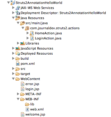 Struts2-Hello-World-Annotation-Project