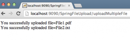 Spring Multiple File Upload Response