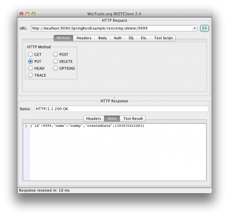 Spring-Rest-Example-PUT