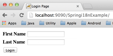 Spring localization, spring resource bundle, spring i18n example