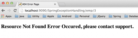 Spring MVC Error Handling, Spring MVC Exception Handling, Spring Exception Handling