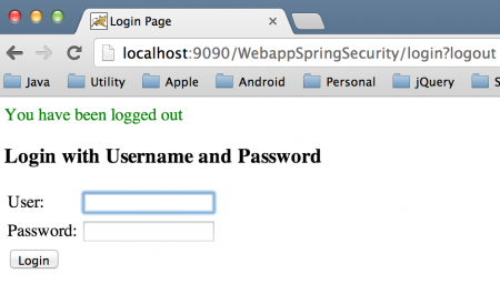 Spring Security Form Logout