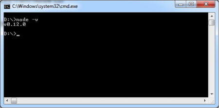 Node.js-cmd-windows-version