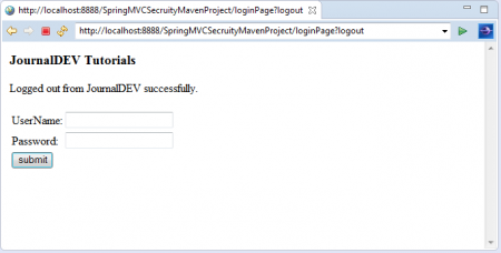 spring security logout example