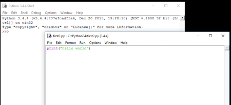 python hello world windows