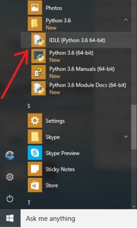 python idle windows