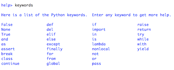 python keywords, keywords in python, python 3 keywords