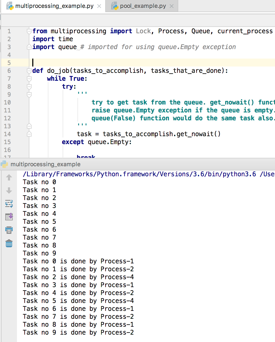 python multiprocessing example