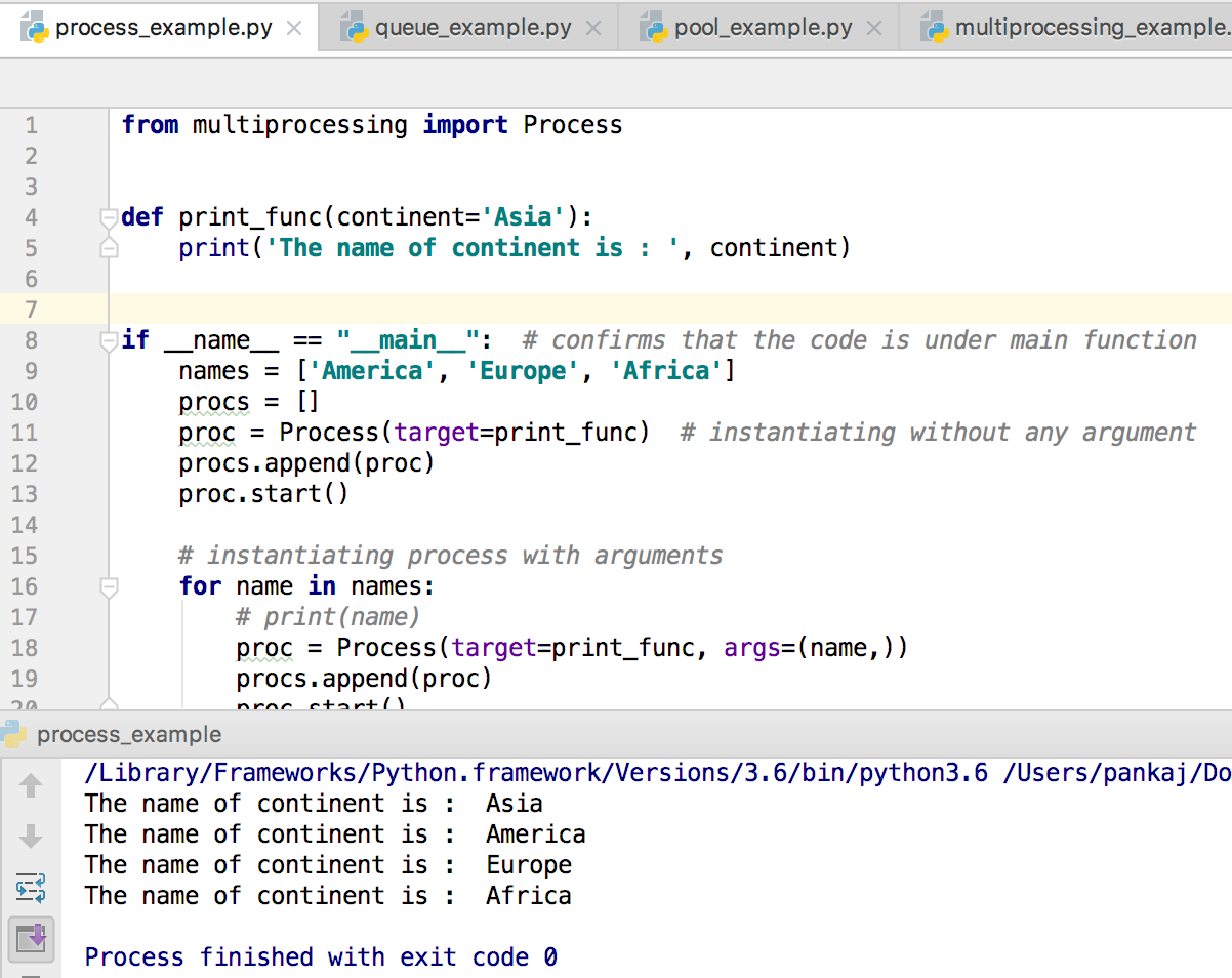 python multiprocessing example process class