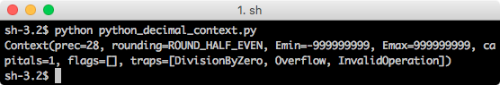 python decimal context