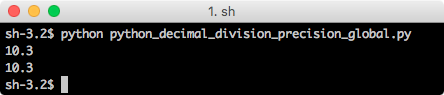 python decimal global precision