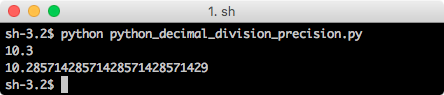 python decimal precision