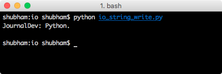 python StringIO example