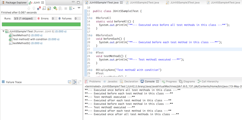 Junit 5 tutorial, eclipse run junit test