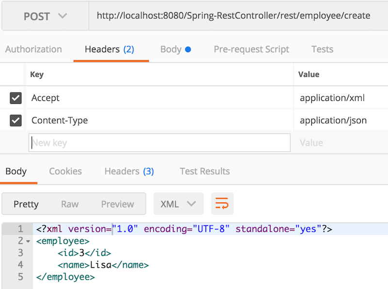 Spring boot rest hot sale api json