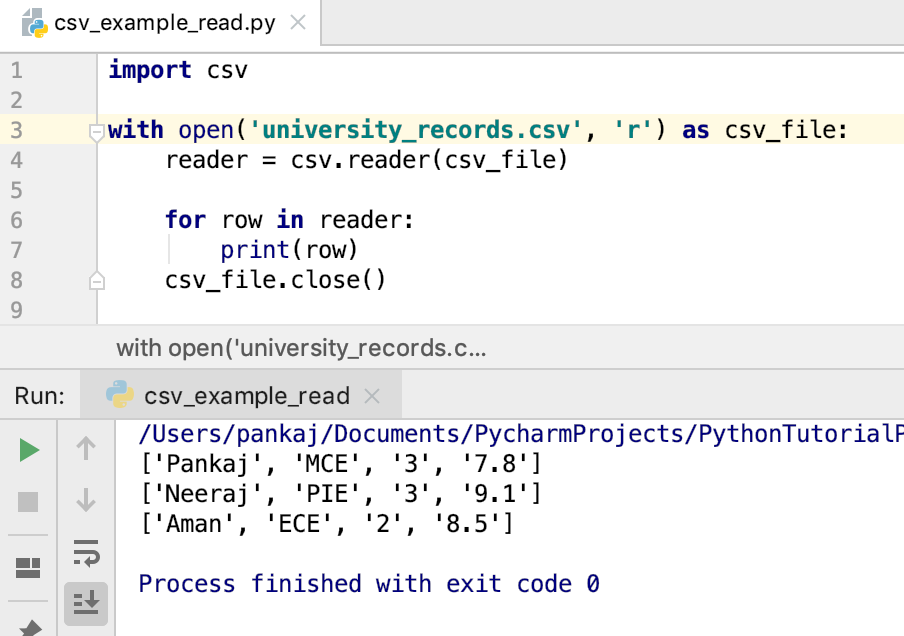 save csv file python