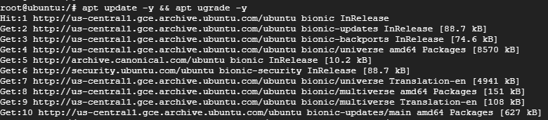 Update And Upgrade Ubuntu 18 04 Bionic Beaver