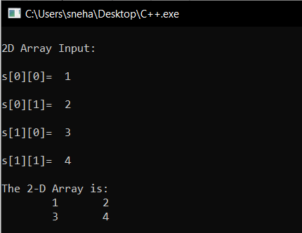 Two Dimensional Array in C DigitalOcean