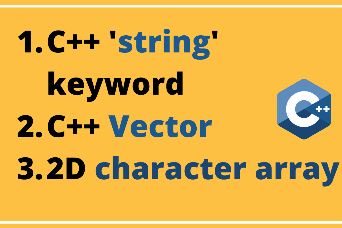 Ways To Create C++ String Array