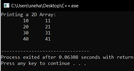 Two Dimensional Array in C DigitalOcean